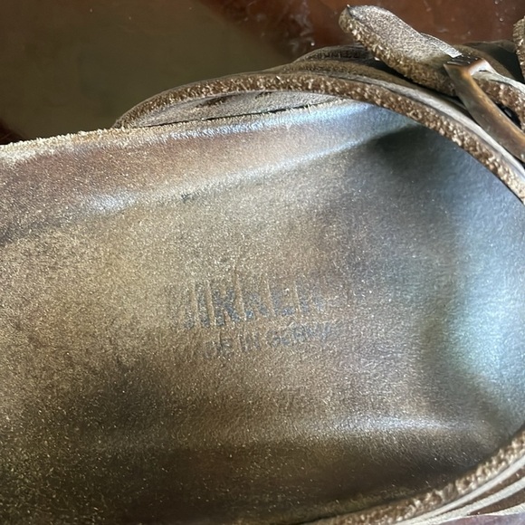 Birkenstock Granada Leather Sandals Women's US
7 EUR 37 Brown Double Straps - Picture 3 of 10